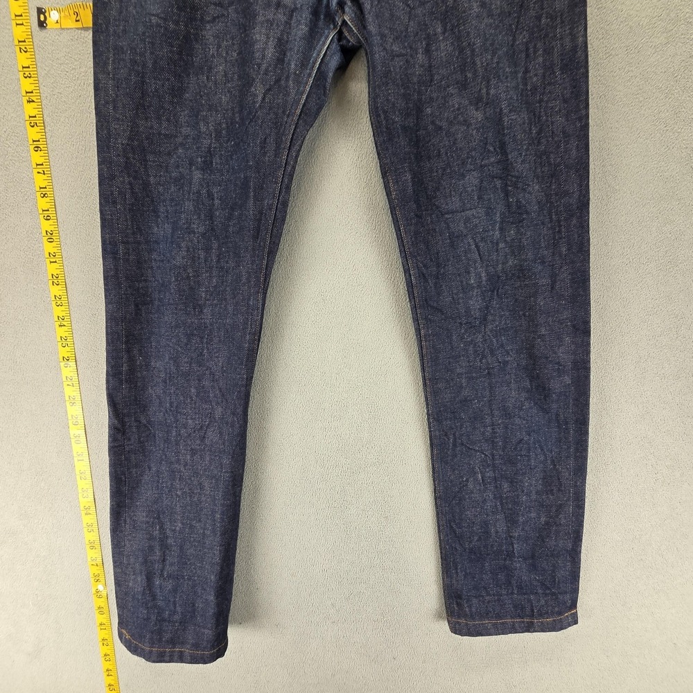 A.P.C. Jeans Mens 31x30 Blue Selvedge Petit New Standard Raw Denim Button Fly - Picture 11 of 16